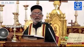 Message by Fr Dr T J Joshua