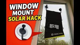 Stick It and Charge! Window Mount Solar Panel Hack - Aliexpress alternative to Ecoflow suction cup
