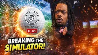 Mr. Brown Cooks The Simulator At 5 Iron Golf | #vlog #mrbrownreacts #golf #subscribe