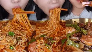FOOD EATING ASMR MUKBANG #666