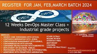DevOps Masterclass in 12 Weeks  Training  Jan, Feb, March 2024.