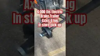 6,000 lbs Electric Brake Trailer Axles 6 lug. In store pick up