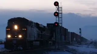 CP 8876 EX OLYMPIC UNIT LEADER!!!! Canadian Pacific Intermodal (CP 112) East at Ozada, AB!