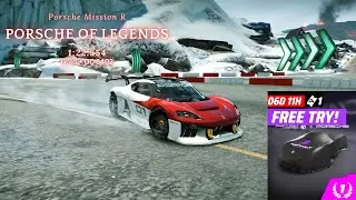 Porsche of Legends - Volcano Run x Porsche Mission R (Gold + OC) 01:22.554 - Asphalt Legends