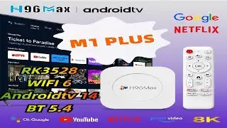 M1 Plus Android TV Box 2025 - 8K Video,  WIFI 6, Bluetooth 5.4  | U1timate Streaming Experience!
