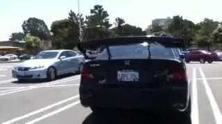 Another ricer civic with a big spoiler