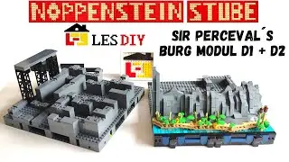 LesDiy Sir Percevals Burg Moc | Modul D1 + D2  mit Update in meiner Klemmbaustein Stadt