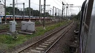 Chaos by Janshatabdi overtaking Goods train and EMUs