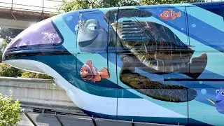 Disneyland Monorail Pixar Fest Themed Monorails Featuring The Incredibles & Finding Nemo