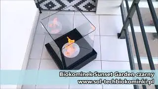 BIOKOMINEK SUNSET GARDEN CZARNY [SOL-TECHBIOKOMINKI.PL]