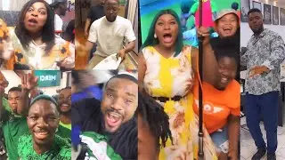 Destiny Etiko, Maurice Sam others Jubilate As Nigeria Beat South Africa At The Afcon 2024 💃🏽