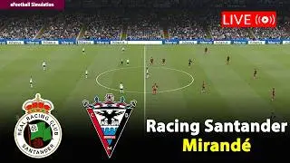 🔴Live- Racing Santander vs Mirand&eacute;s | LaLiga 2 2025/26 Match | PES21 Game Simulation