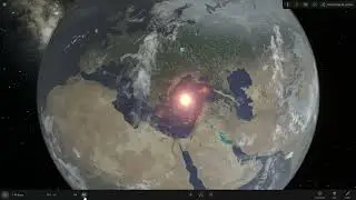 Apophis collides with the Earth (Universe Sandbox 2 Animation)