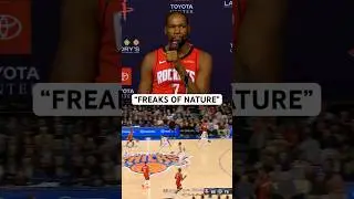 KD on the skillset the Rockets have and how he&rsquo;s never played with this type of skillset