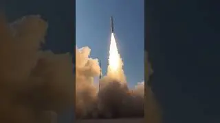 Epic drone shot of Chinese Kinetica-1 (Lijian-1) leaping to orbit with Pakistani satellite