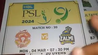 Islamabad VS Peshawar | 20th Match | ISU vs PZ | #psl #psl2024 Match Fixing Report