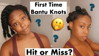 First Time Bantu Knots!! Part 1- Damp Type 4 Hair {Racheal Ann