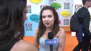 Jennifer Veal Interview - 2012 Kids' Choice Awards