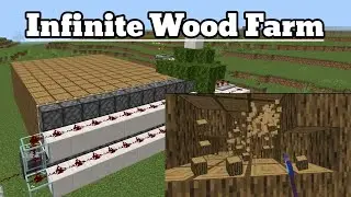 Unlimited Wood Farm In Minecraft #minecraft