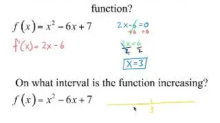 Critical Numbers and Increasing or Decreasing