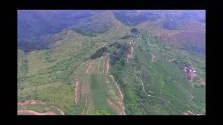 Terraced fields . Relaxing piano background music