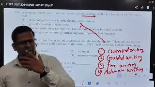 PYQs July 2024 CTET language pedagogy by KASHIF MIRZA 