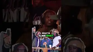 YOUNG THUG gives HIS definition of &lsquo;SLIME&rsquo; meaning 🐍😱🤯#trending #rap #yslwoody #lildurk #rapper