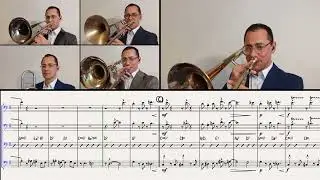 It's a paper moon by Harold Arlen, in an arrangement for trombone quartet by Dree Peremans.