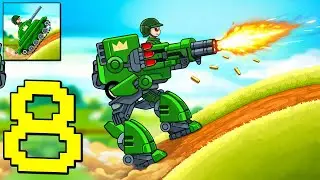 Hills of Steel - Gameplay Walkthrough Part 8 - Shooting, Update Tank, Solo vs Team, (Android,iOS)