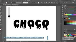 how to create Melted Chocolate Text Effect in Adobe Illustrator