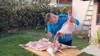 ‼️AM FACUT PASTRAMA DE BERBECUȚ‼️CUM SE DEZOSEAZA CARNEA DE PE OASE‼️