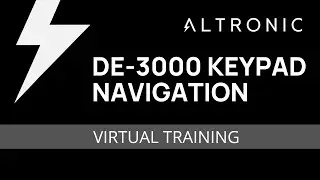 DE-3000 Keypad Navigation
