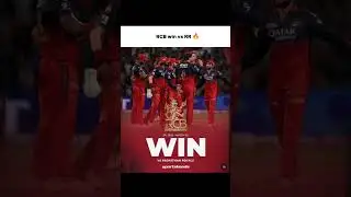 RCB win vs RR 🔥