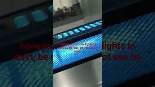 honeycom pco TiO2 filter uv lights in duct, danger for eyes to see uv light#hvac