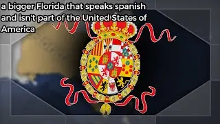 a much bigger spanish colony in Florida and the Carolinas