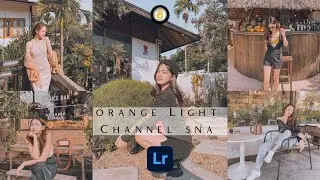 Orange Light Preset lightroom mobile edit photo | Free Preset DNG Preset orange.