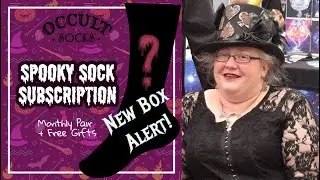 Occult Box Spooky Socks - February 2022 Unbagging - Brand New Bag Box - Unboxing - Gothic Witch Goth