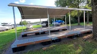 SlipSki Dorado Custom Boat Dock Awnings