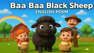 Baa Baa Black Sheep 🐑 | Cute 3D Animation | English Nursery Rhyme For Children