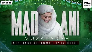 Madani Muzakarah Episode 2565 | 5th Rabi Ul Awwal 1447 Hijri| 29th August 2025 | Maulana Ilyas Qadri