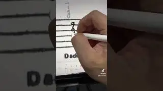 Music script restoration #apple #applepencil #ipadpro #musictutor