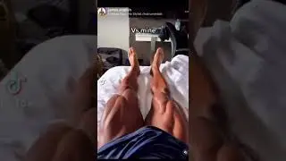 Both insane legs, but who did it better? #gym #flex #quads