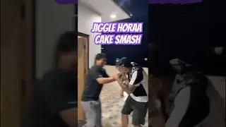 JIGGLE HORAA BIRTHDAY CAKE SMASH BY SKY HORAA #jigglehoraa #skyhoraa #horaa #birthday #cakesmash