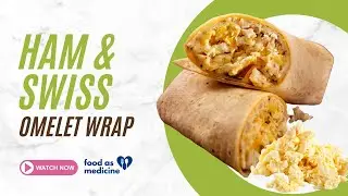 Ham & Swiss Omlette Wrap
