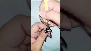 💅🖤Easy dot nail art design #dottingnailart #naildesign2025 #shortvideo #shorts