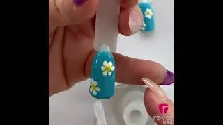 Nail Art Flowers step-by-step #nails #revelnail #nailtutorial