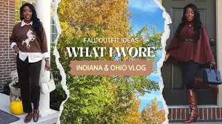 FALL OUTFIT IDEAS | WHAT I WORE in the MIDWEST TRAVEL VLOG