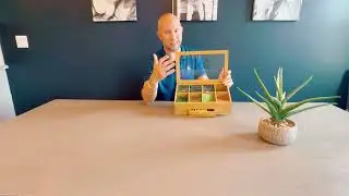 Bamboo Tea Bag Organizer Box with Drawer & Window &ndash; Stylish Storage for Tea Lovers!