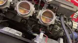 Balancing throttle bodies TVR speed six 1