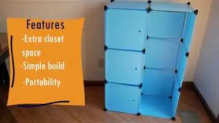 College Cube Closet - The Easy Snap-Together Closet